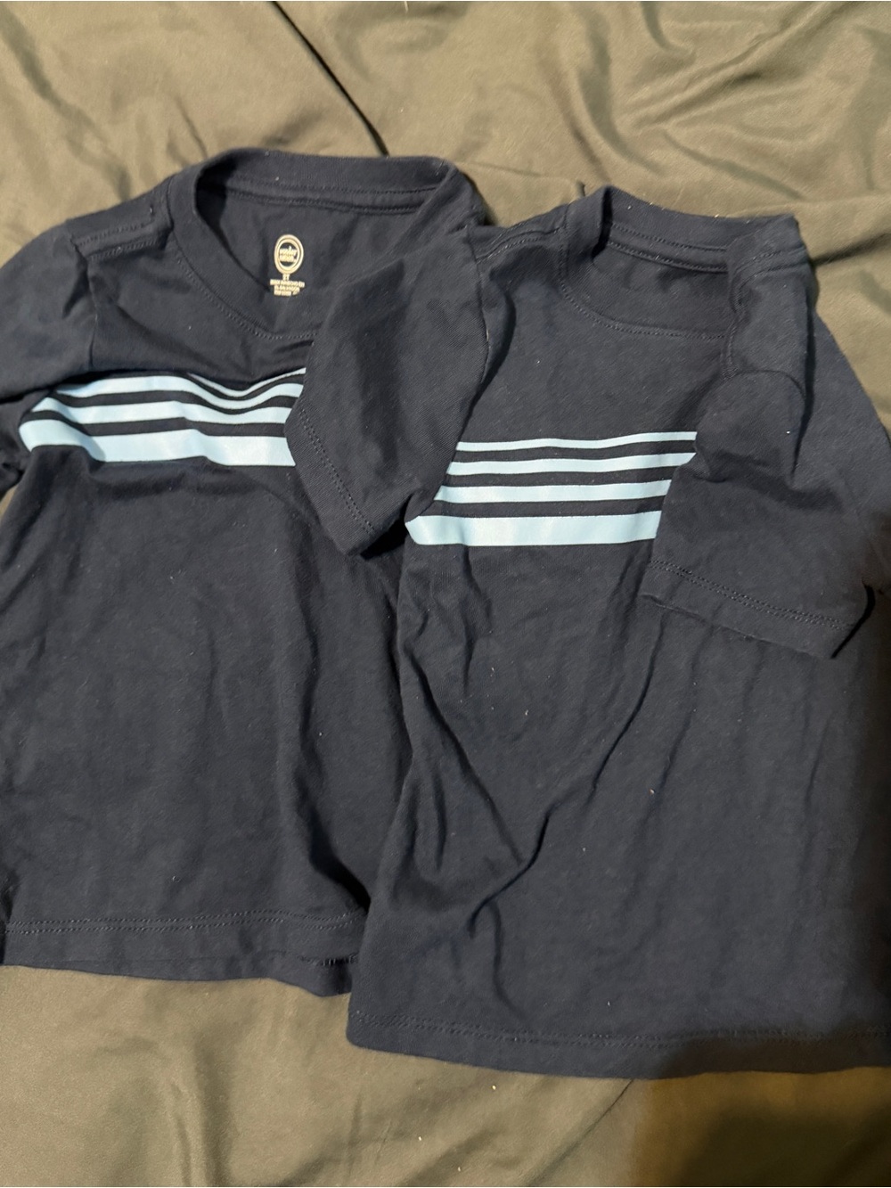 Children's Navy Blue Stripe Tee - Brand: Unknown